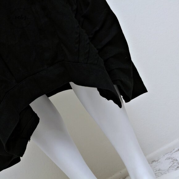 Moss Club Linen Cotton Blend Crew Neck Sleeveless Baggy Midi Dress - Picture 6 of 11